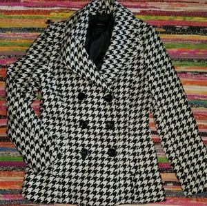 Rampage Houndstooth Coat Size Medium